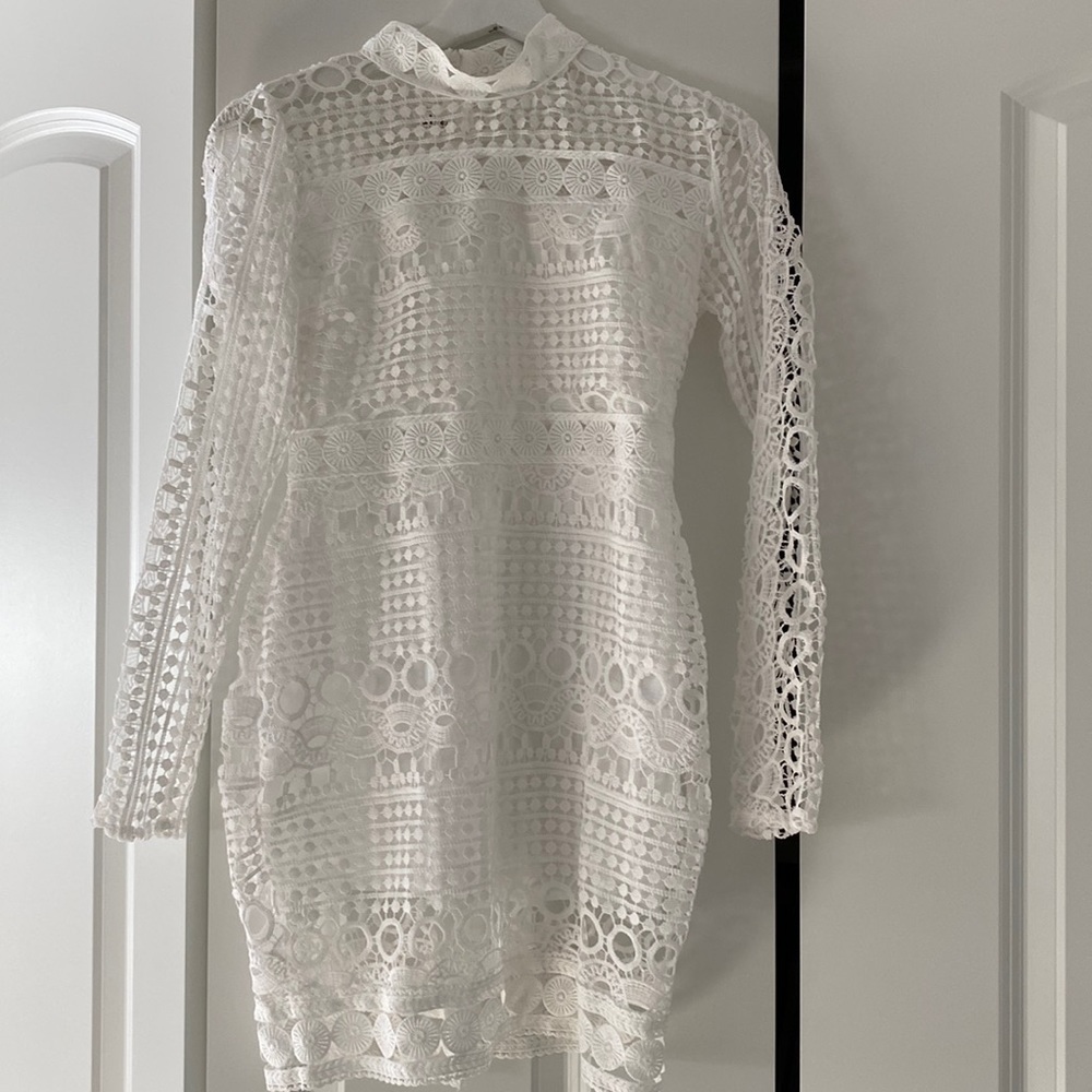 White lace dress
